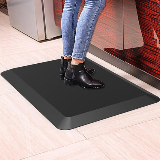 1" Extra Thick Anti Fatigue Floor Mat,Kitchen Mat, Standing Desk Mat \u2013 Comfort at Home, Office, Garage - Advanced PU Foam (Black, 30" L x 20" W)