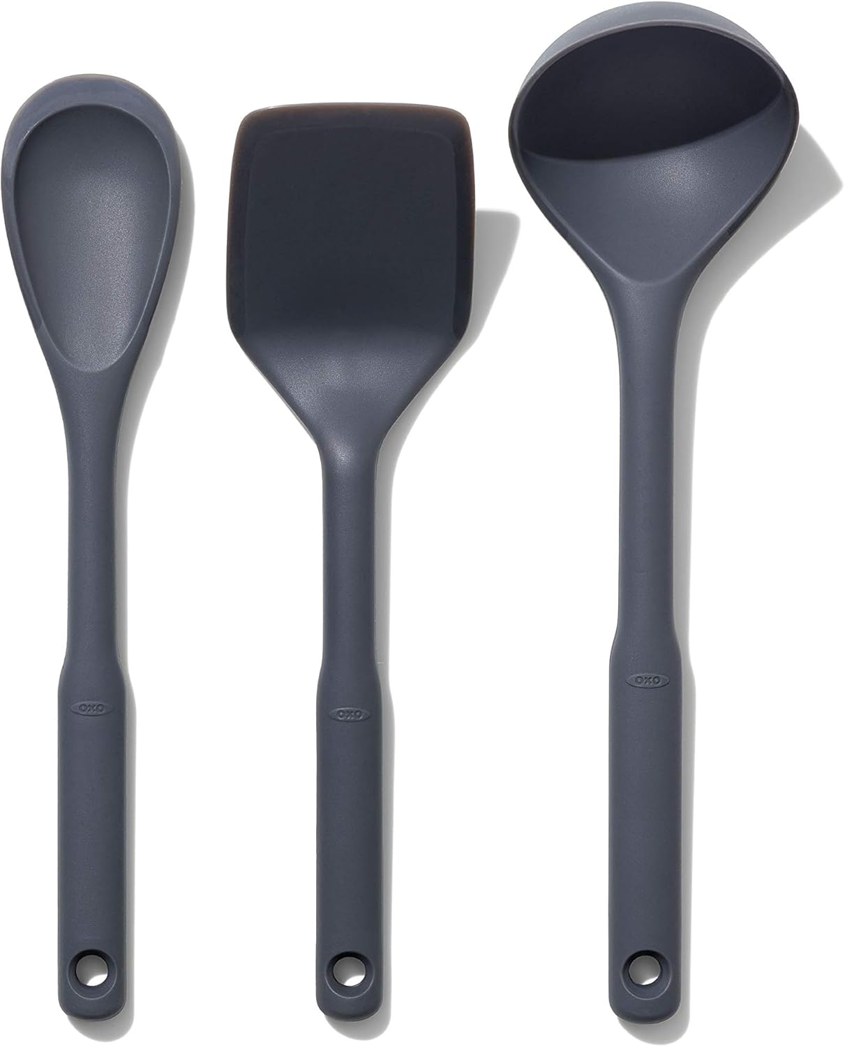 OXO Good Grips 3-Piece Silicone Utensil Set, Gray, One size