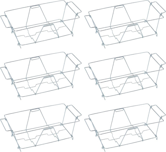 Sterno Chafing Dish Wire Rack - Folding Wire Racks for Food Warmer, Chafer Buffet Stand for Catering - Stand for Food Warmer, Holds Water & Food Pans - Pack of 6