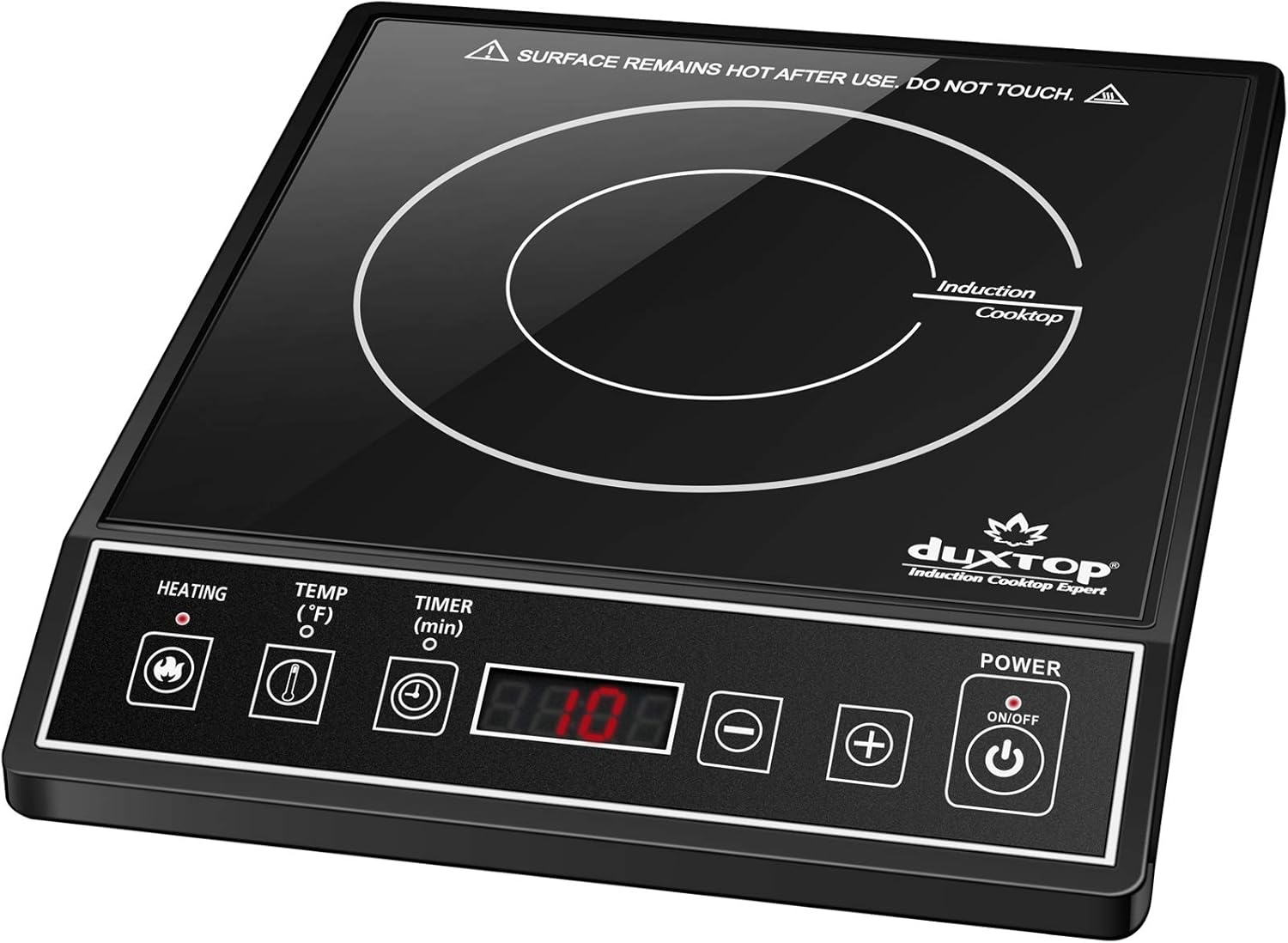 Duxtop 1800W Portable Induction Cooktop Countertop Burner, Black 9100MC\/BT-M20B