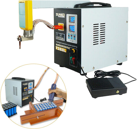 738AL Spot Welder, 3.6KW 73LA Telescopic Battery Soldering Machine with 22.8 inch Mobile Spot Welding Pen,Pulse Welding Machine for 18650 Lithium-ion Battery Pack Welding