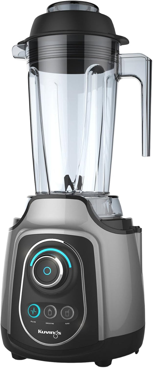 Kuvings Power Blender KPB351S - Perfect for Smoothies, Juices and More - Ultra Efficient - 1600W - 2,000-20,000 - BPA-Free Components - Easy to Clean - Silver
