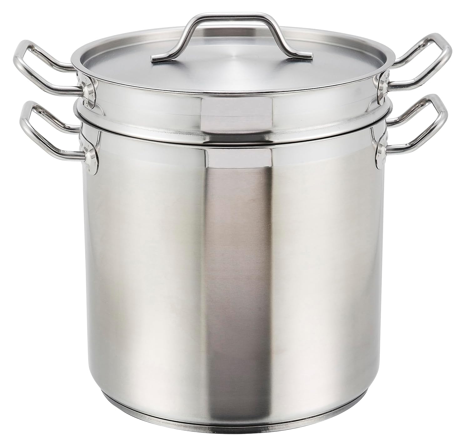 Winware Stainless 8 Quart Double Boiler with Cover