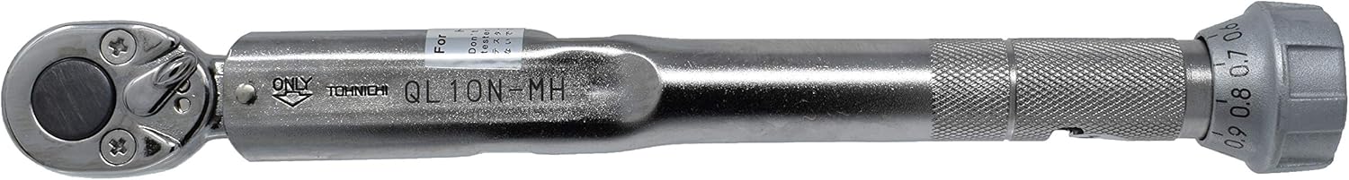 Tohnichi Adjustable Torque Wrench QL10N-MH (2-10 Nm), Gray, Metal
