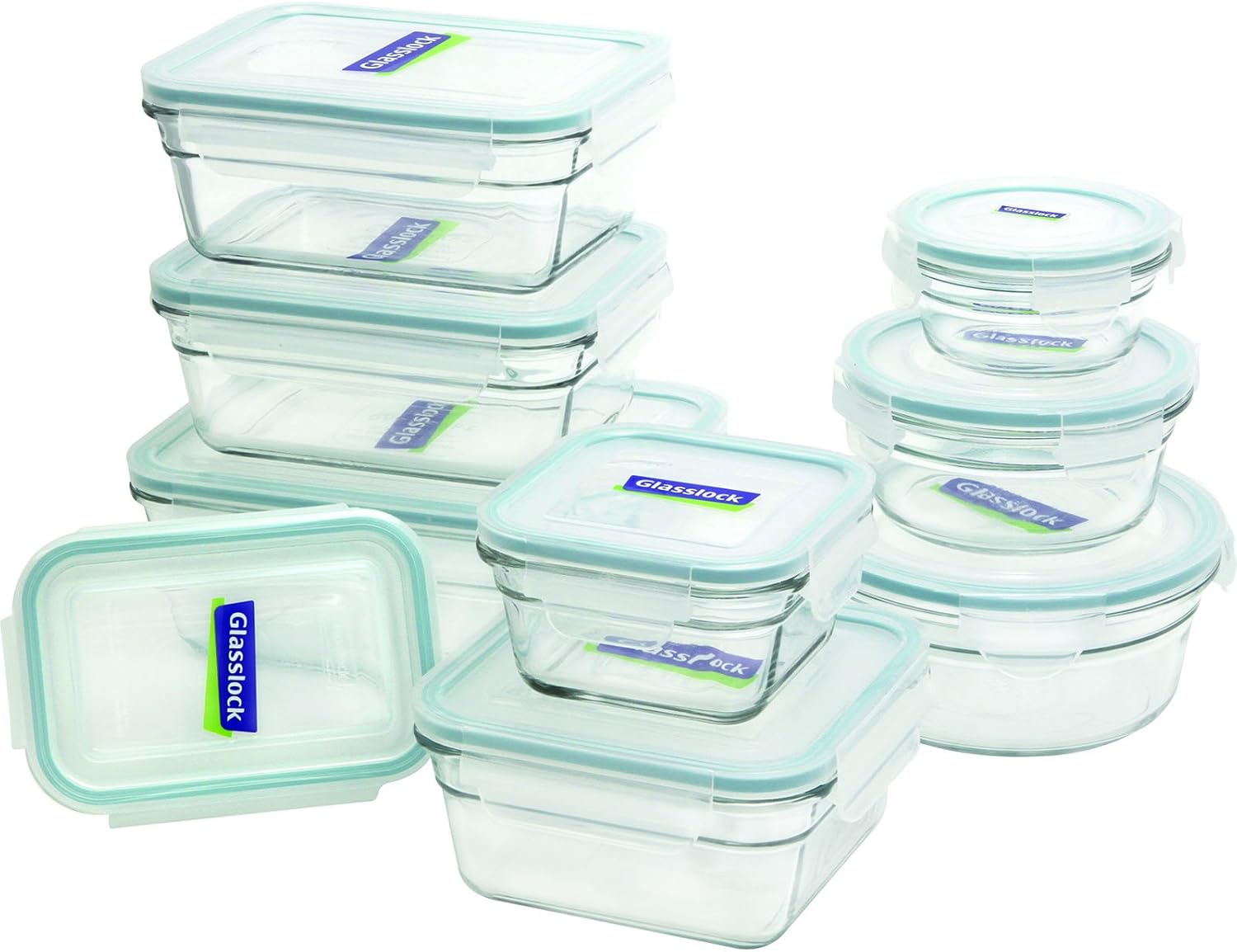 Glasslock 18-Piece Assorted Oven Safe Container Set
