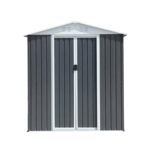 Poinic 6-ft x 4-ft MT Galvanized steel Metal Storage Shed