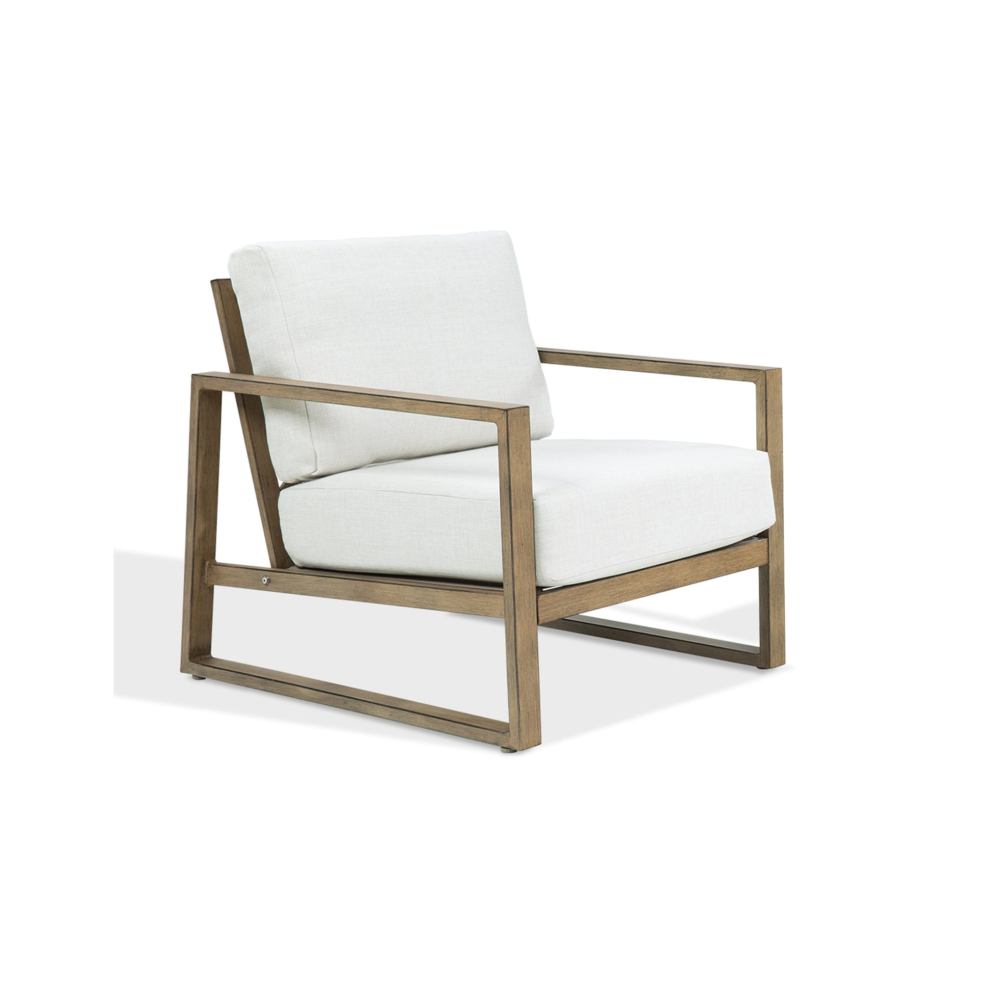 PEAK HOME FURNISHINGS Sofa Set Outdoor Sofa with Beige Cushions and Aluminum Frame