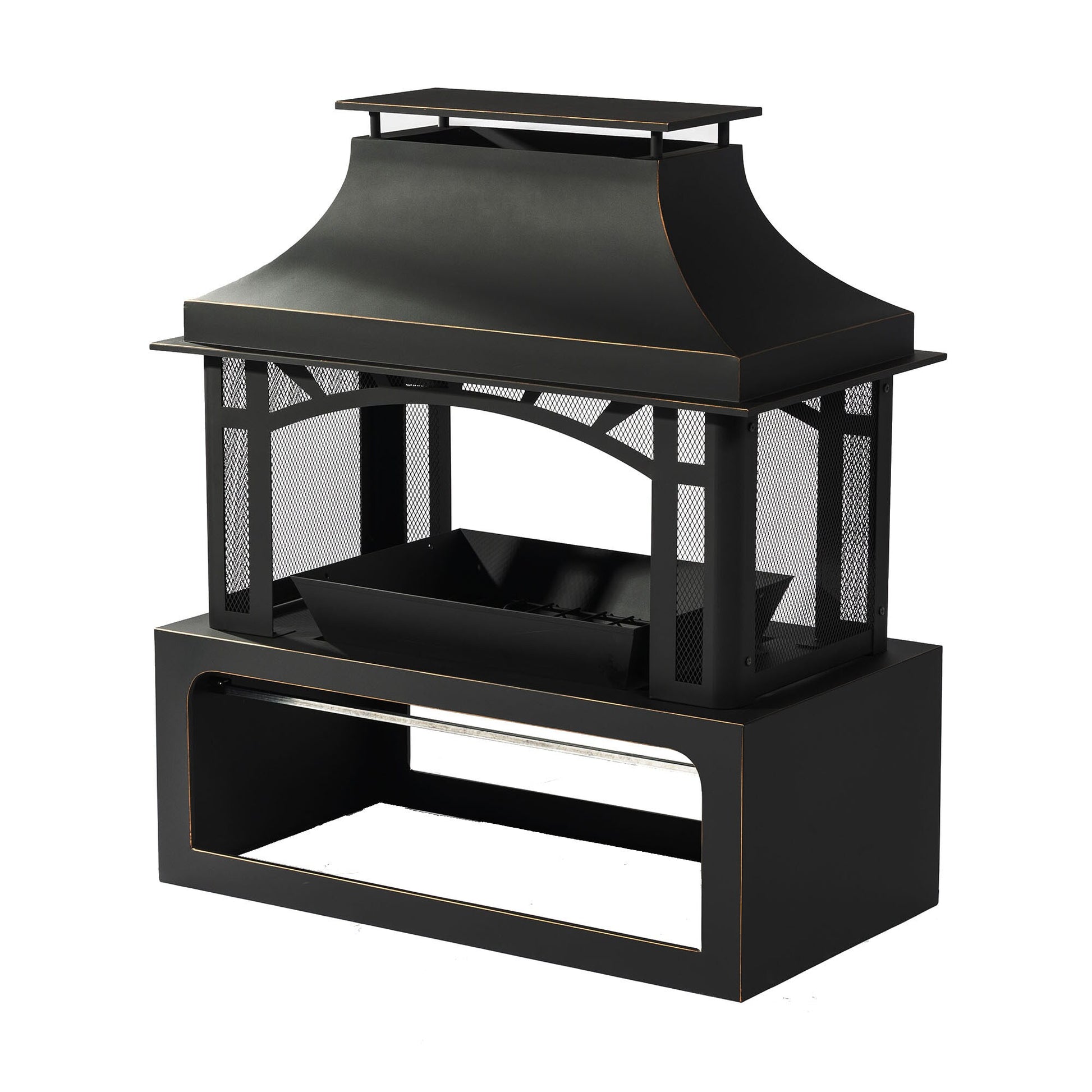 Bybafun 40-in W Steel Rectangle