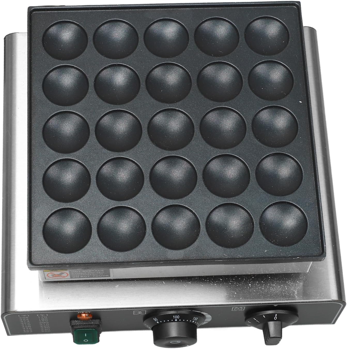 Waffle Maker Machine, Nonstick Multi Purpose Mini Waffle Maker 850W 25 Holes Electric for Restaurants (US Plug 110V)