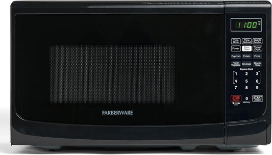 Farberware Countertop 700 Watts, 0.7 cu ft 700-Watt Microwave Oven, Black