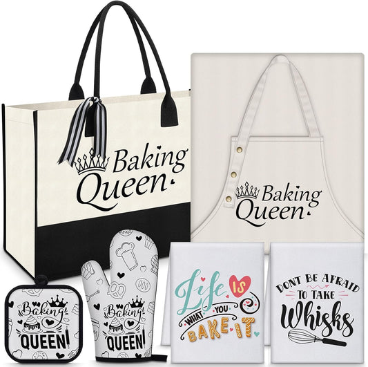 Langyiwee 6 Pcs Baking Gifts Set Fun Bake Gifts for Women Birthday Presents for Baker Mom Sister Wife Aunt