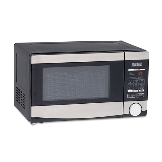 Avanti 0.7 Cu.ft Capacity Microwave Oven, 700 Watts, Stainless Steel And Black