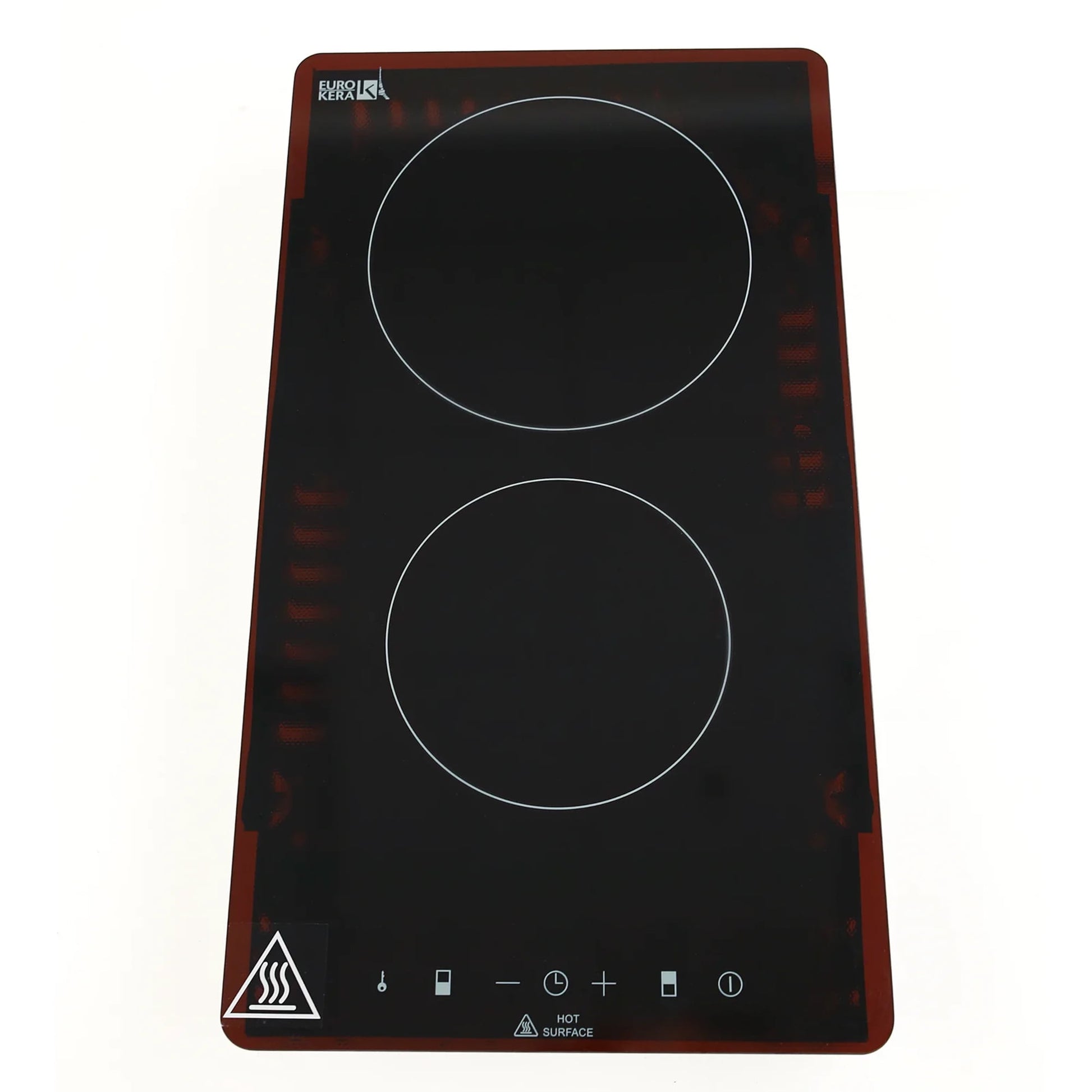 Drop In Dual Burner Cooktop with Glass Surface & 9 Power Levels