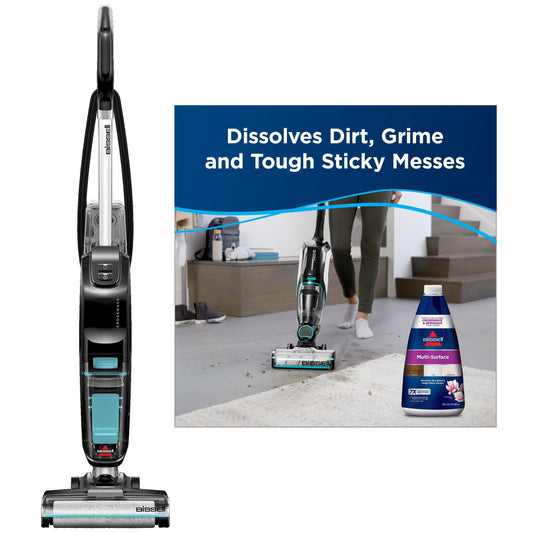 BISSELL® CrossWave® Hard Floor Expert® Wet Dry Vacuum 3831 & Bissell Multi-Surface Floor Cleaning Formula, 32 oz, 1789