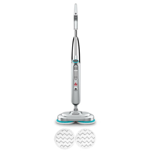 BISSELL SpinWave SmartSteam, Corded, Scrubbing and Sanitizing Mop for Hard Floors with Rotating Mop Pads and LED Display, 3712W