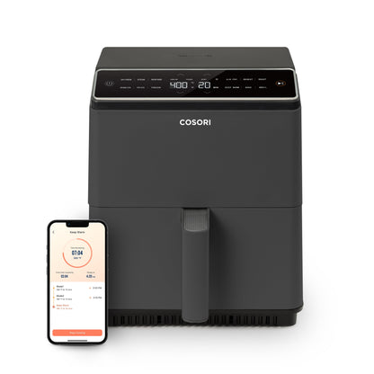 COSORI Dual Blaze 6.8qt Ceramic Coating Smart Air Fryer - Dark Gray