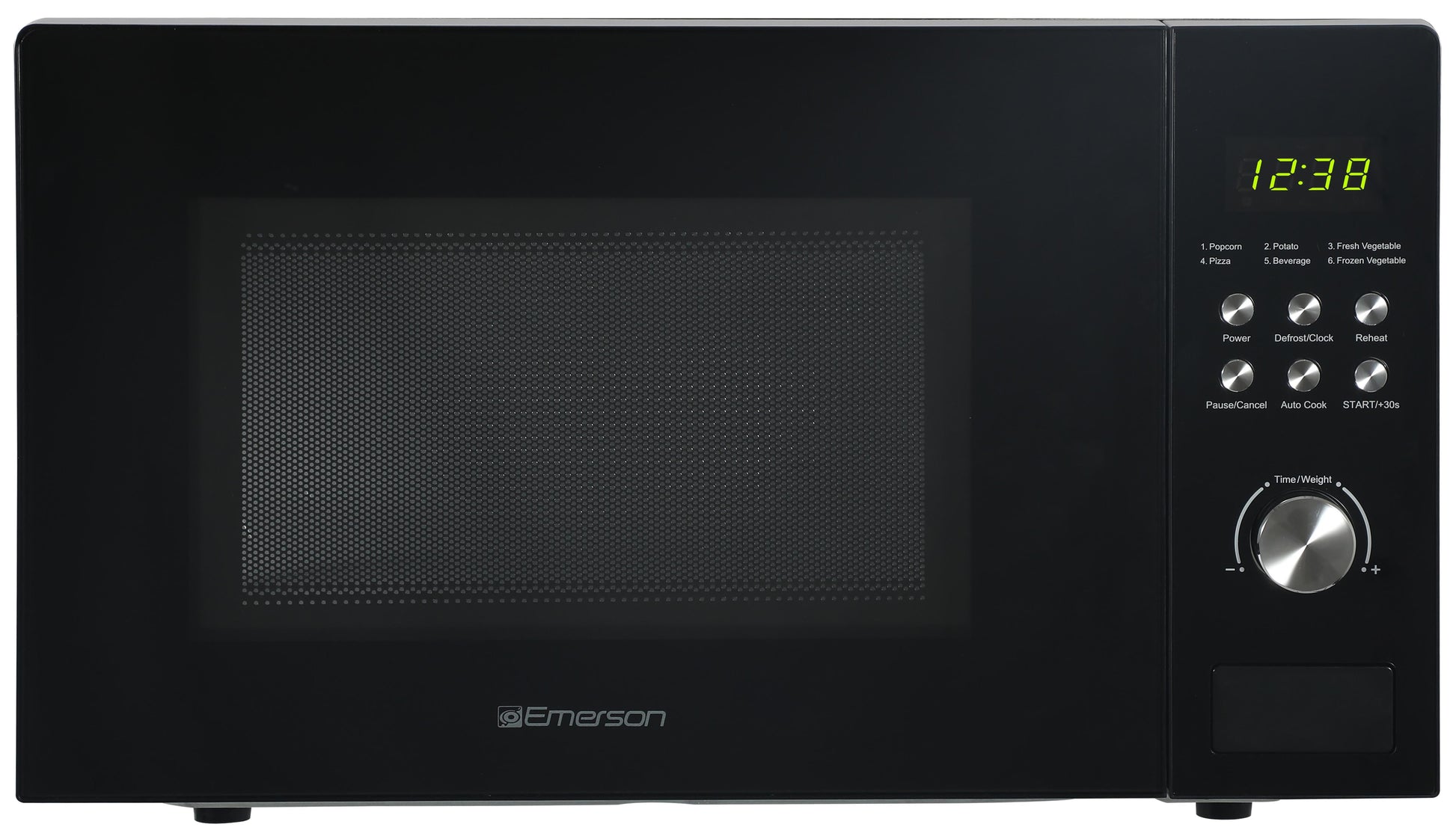 Emerson 1.1 Cu. Ft., 1000W Black Countertop Microwave Oven, MW1101B