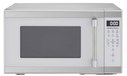 Hamilton Beach 1.1 cu. ft. Countertop Microwave Oven, 1000 Watts, White Stainless Steel