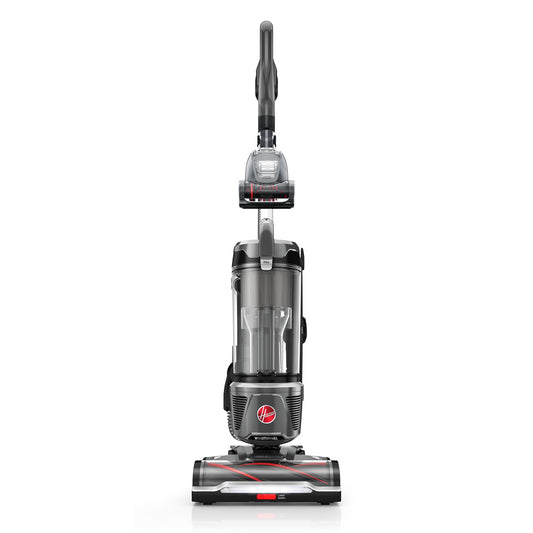Hoover Upright Vacuum, WindTunnel Tangle Guard, Bagless, with Swivel Steering, Hard Floor and Carpet, Crevice Tool, Dusting Brush, Turbo Tool, LED headlights, UH77110, Black