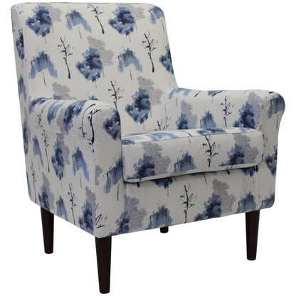 Mainstays Raelynn Lounge Chair, Light Navy