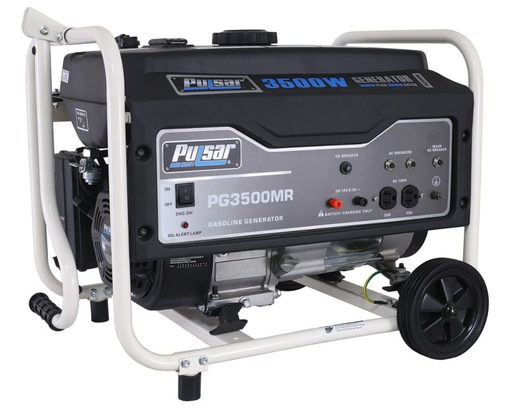 Pulsar 3,500-Watt Gasoline Powered Generator with CO Shutdown Sensor and Mobility Kit