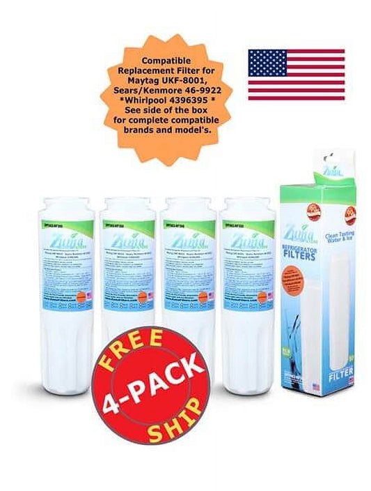 Zuma Filters™ Brand Refrigerator Water and Ice Filter compatible with Maytag® UKF8001 / Filter 4 (4 Pack) OPFM2-RF300