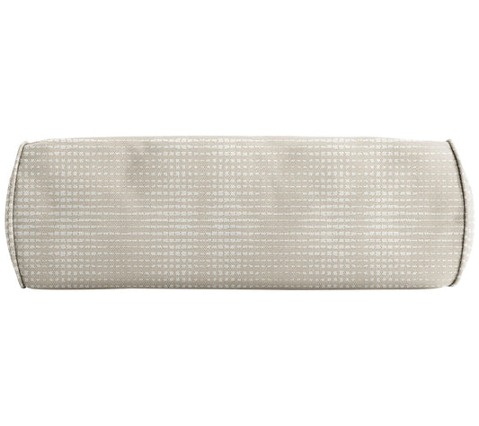 Sorra Home Outdura Moonbeam Bolster Pillow 20 in x 8 in x 8 in