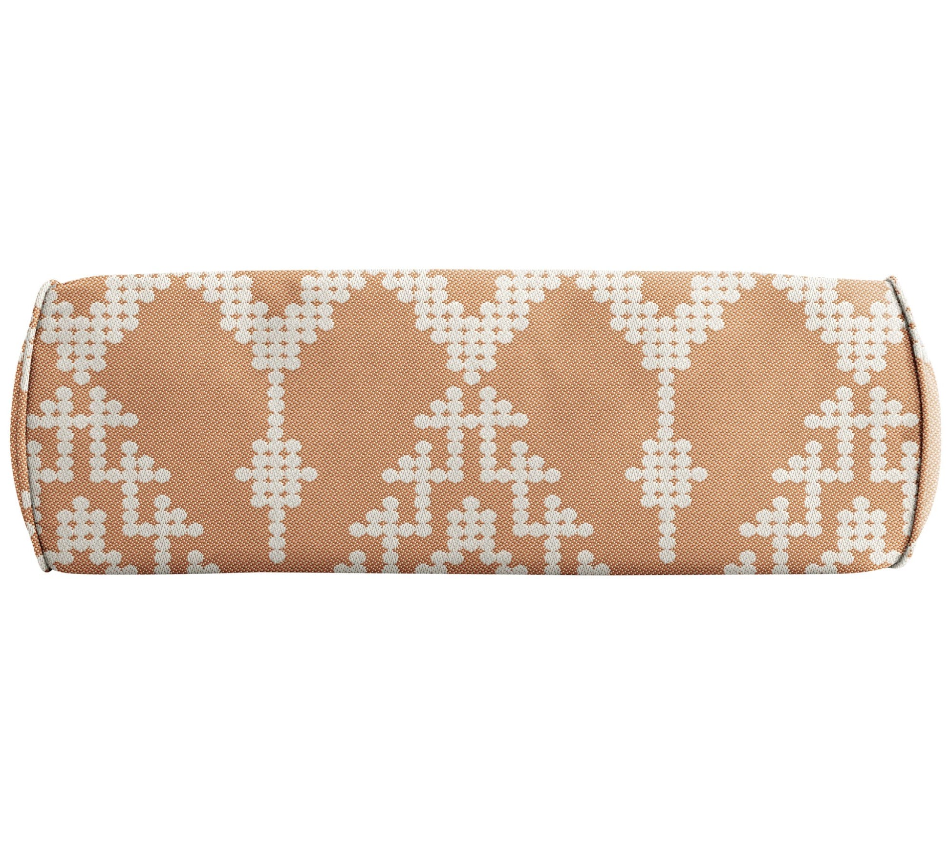 Sorra Home Outdura Folklore Bolster Pillow 24 in x 8 in x 8 in