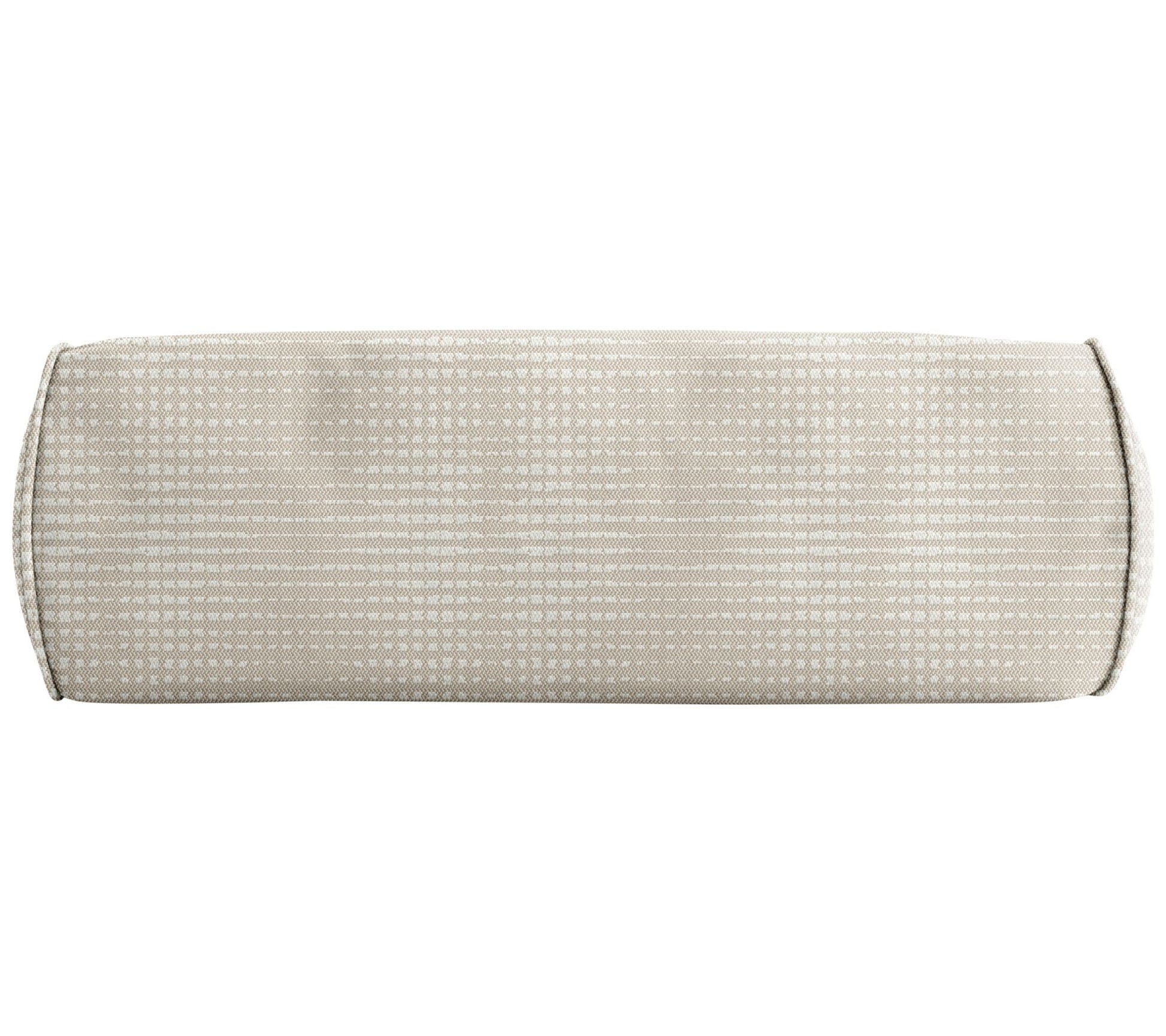 Sorra Home Outdura Moonbeam Bolster Pillow 24 in x 8 in x 8 in